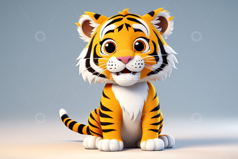 高清大图下载【趣麦麦图】可爱卡通小老虎形象