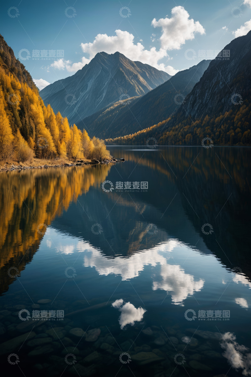 高清大图下载【趣麦麦图】山水相依的自然风景