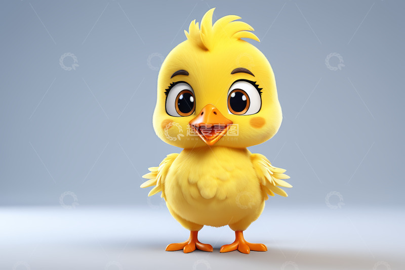 高清大图下载【趣麦麦图】可爱卡通小黄鸡形象