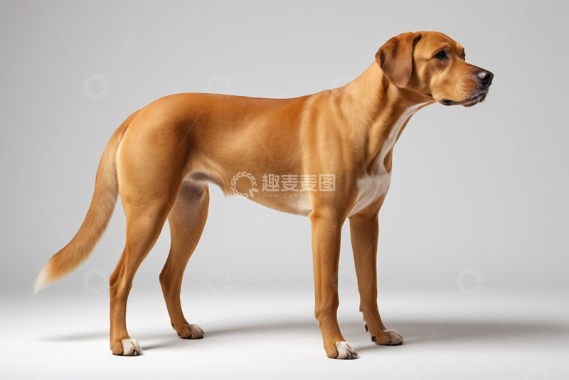 高清大图下载【趣麦麦图】站立的棕色犬只