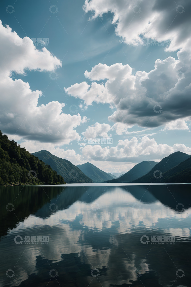高清大图下载【趣麦麦图】山水相映的自然景观