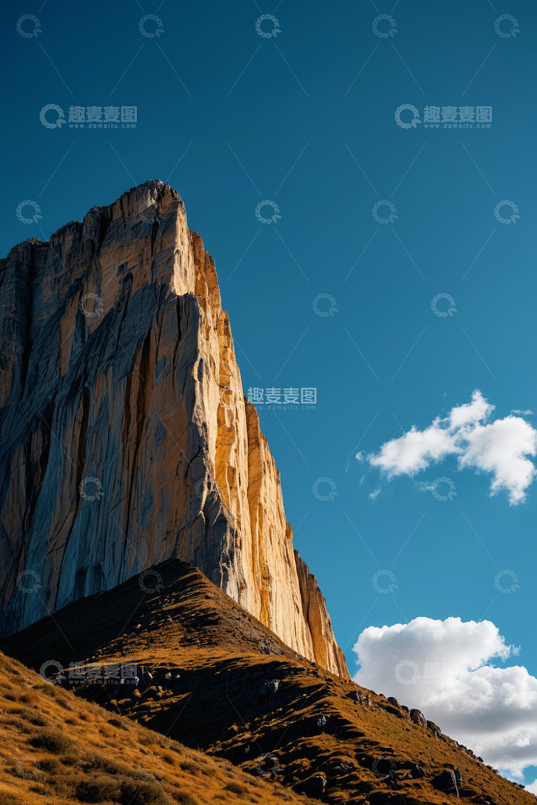 高耸入云的壮丽山峰