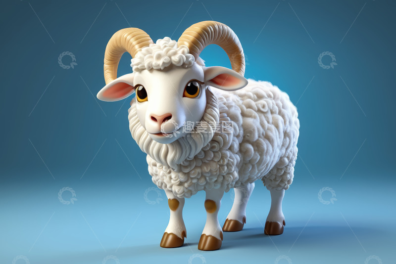 高清大图下载【趣麦麦图】卡通羊形象素材