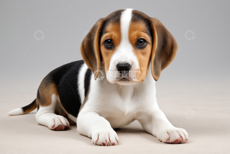 高清大图下载【趣麦麦图】可爱小猎犬幼犬特写