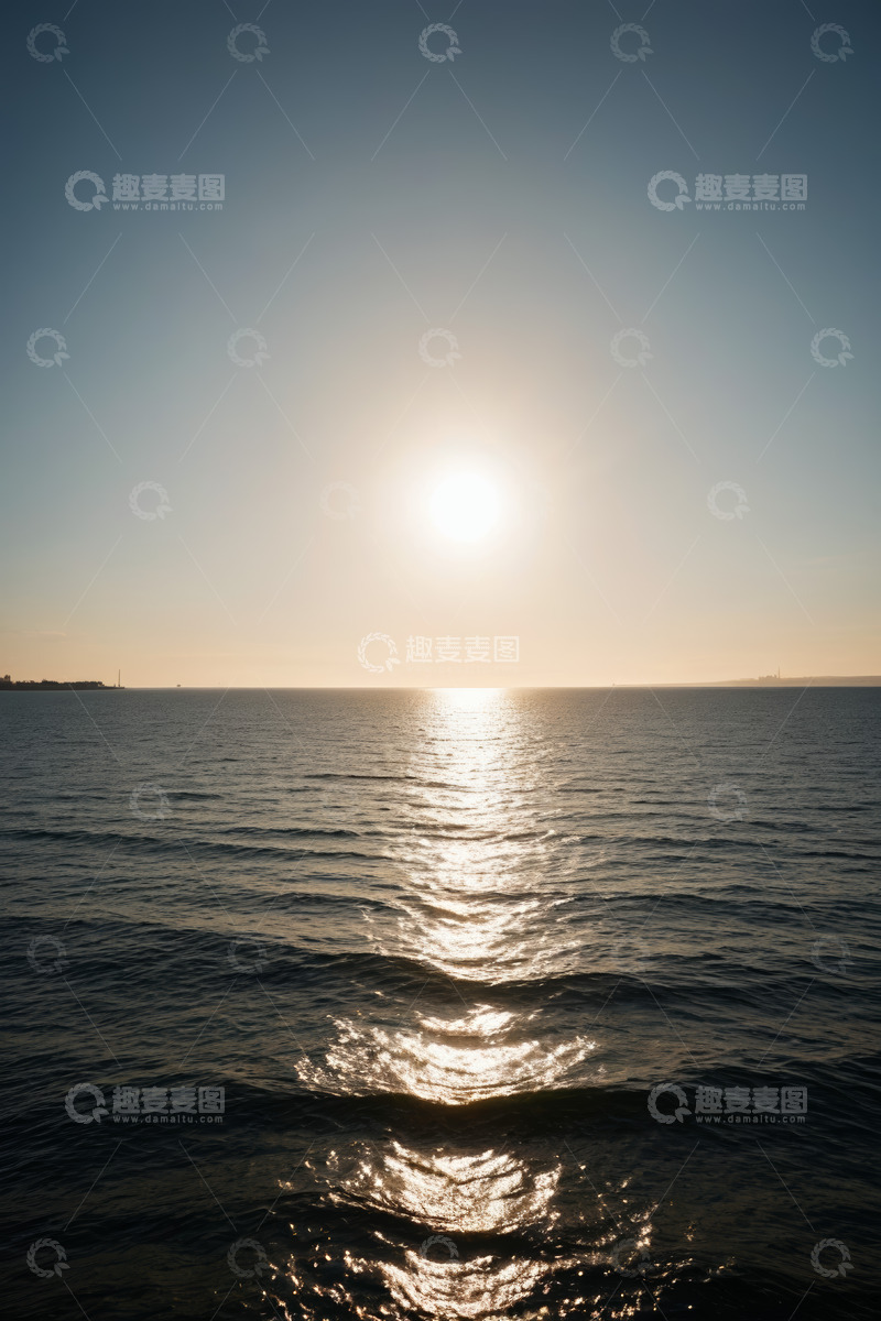 高清大图下载【趣麦麦图】海上日出自然景观