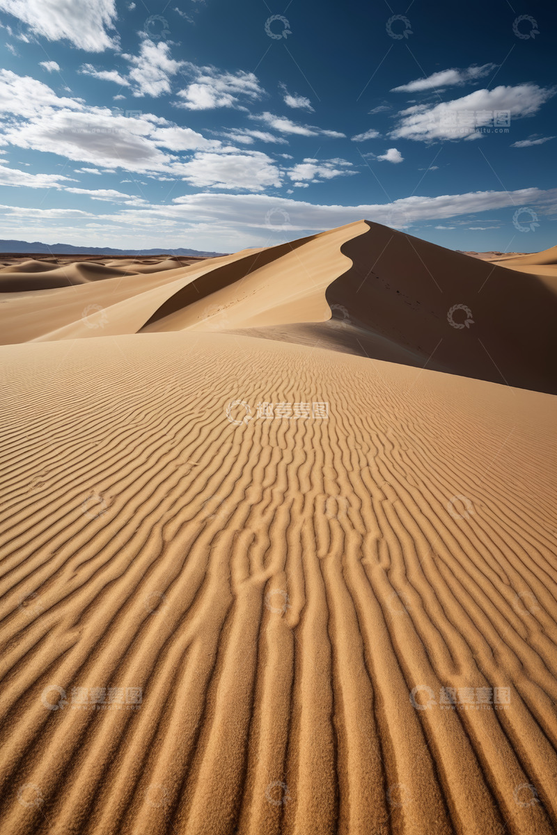 高清大图下载【趣麦麦图】广阔沙漠沙丘自然风光
