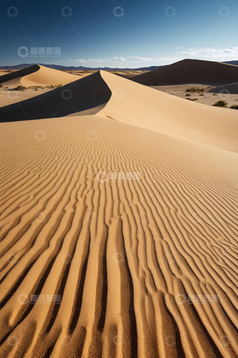 高清大图下载【趣麦麦图】广袤沙漠沙丘自然景观