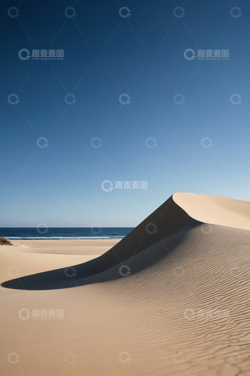 高清大图下载【趣麦麦图】海边沙漠沙丘景观