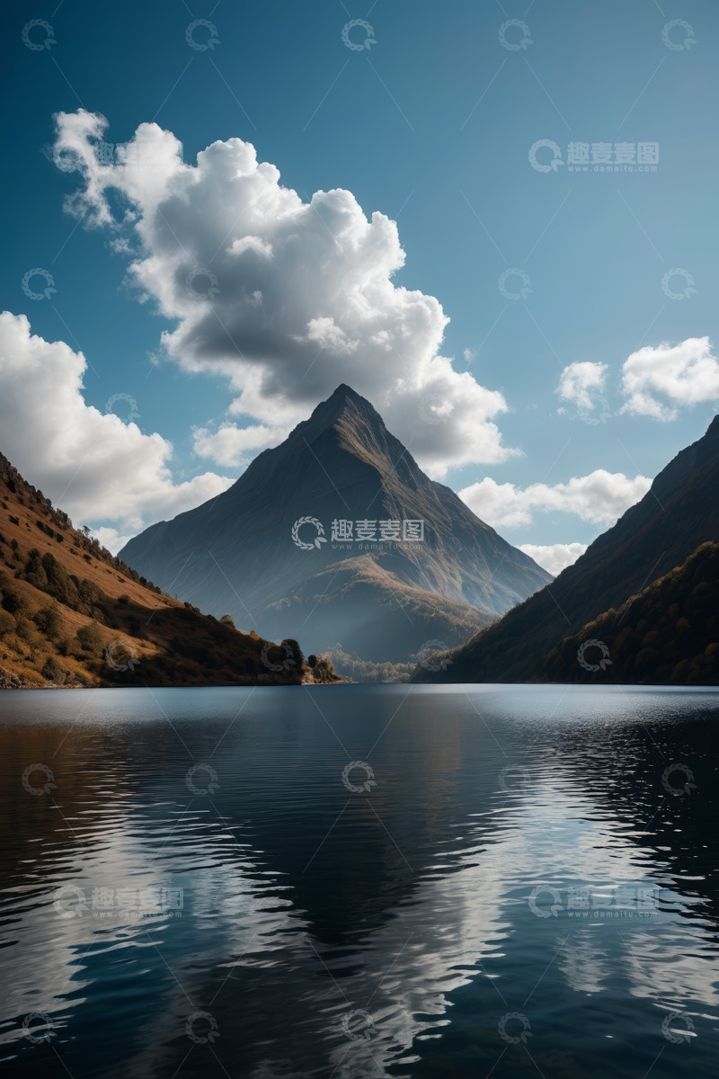 高清大图下载【趣麦麦图】山水相依的自然风光