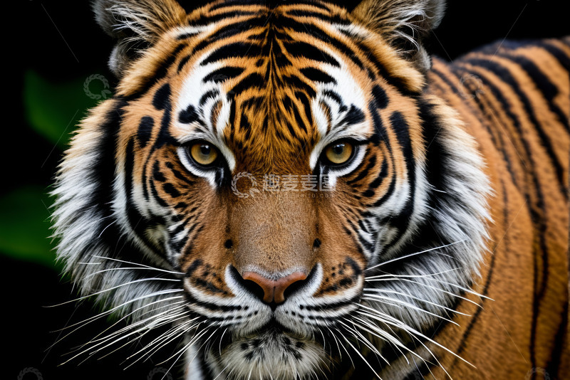 高清大图下载【趣麦麦图】老虎特写近景画面