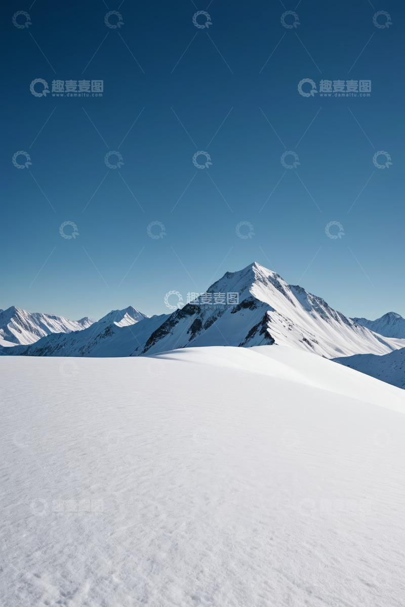 高清大图下载【趣麦麦图】雪山户外自然风景