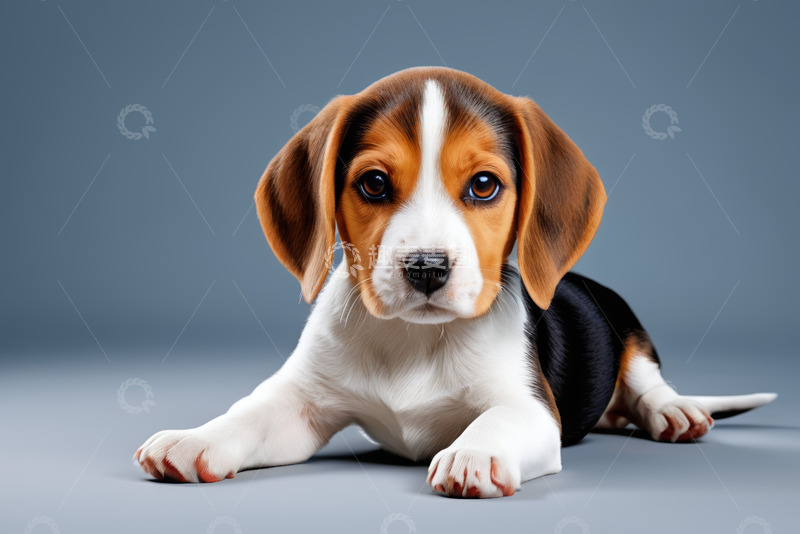 高清大图下载【趣麦麦图】趴着的小猎犬宠物素材