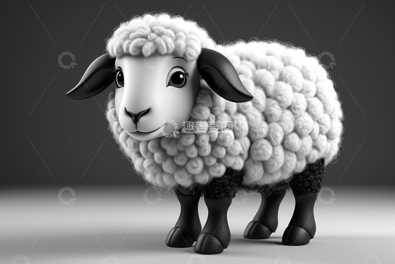 高清大图下载【趣麦麦图】卡通绵羊形象素材