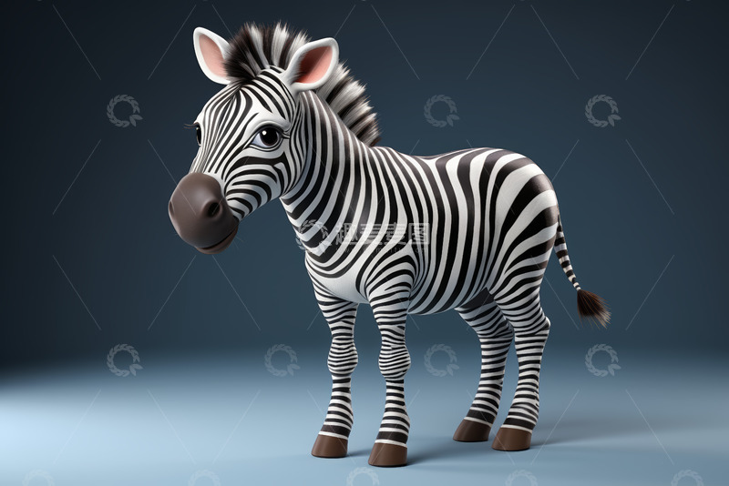 高清大图下载【趣麦麦图】卡通斑马形象素材