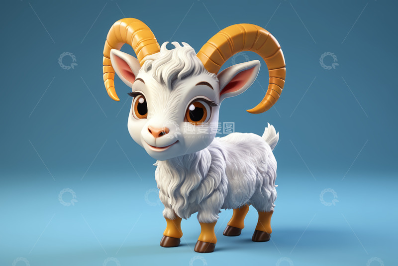 高清大图下载【趣麦麦图】卡通小羊形象素材