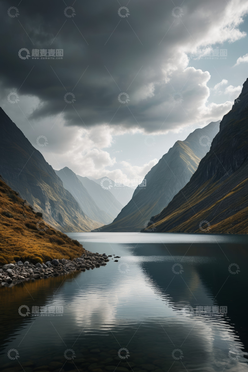 高清大图下载【趣麦麦图】山间湖泊自然风景