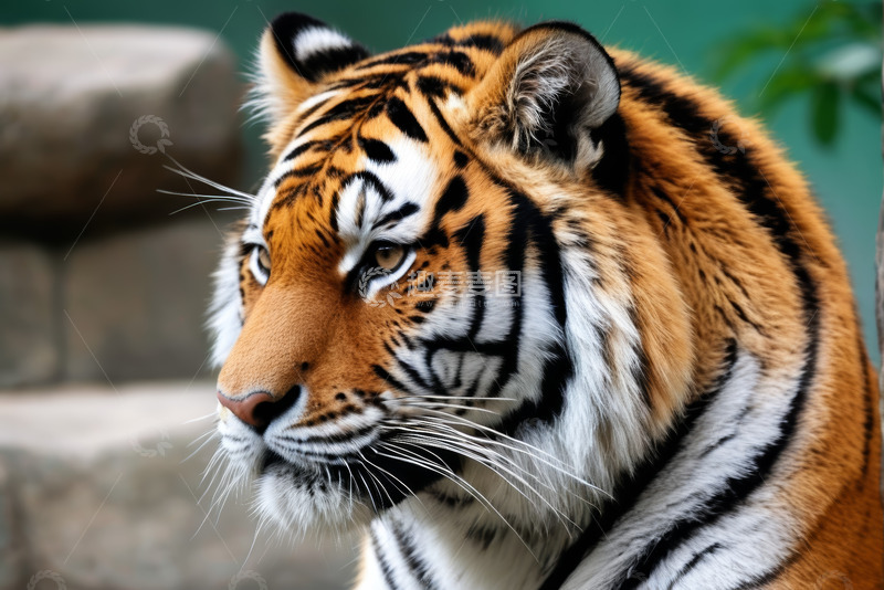 高清大图下载【趣麦麦图】特写老虎头部肖像