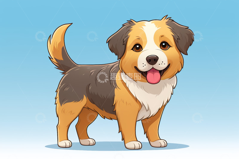 高清大图下载【趣麦麦图】可爱卡通小狗形象