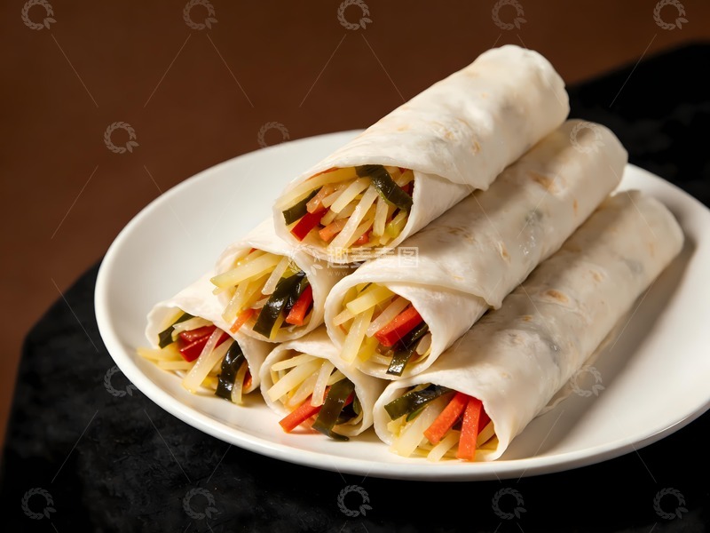 高清大图下载【趣麦麦图】荞麦煎饼小吃