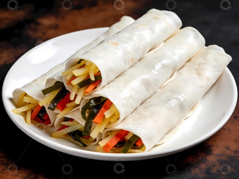 高清大图下载【趣麦麦图】一盘清涧煎饼