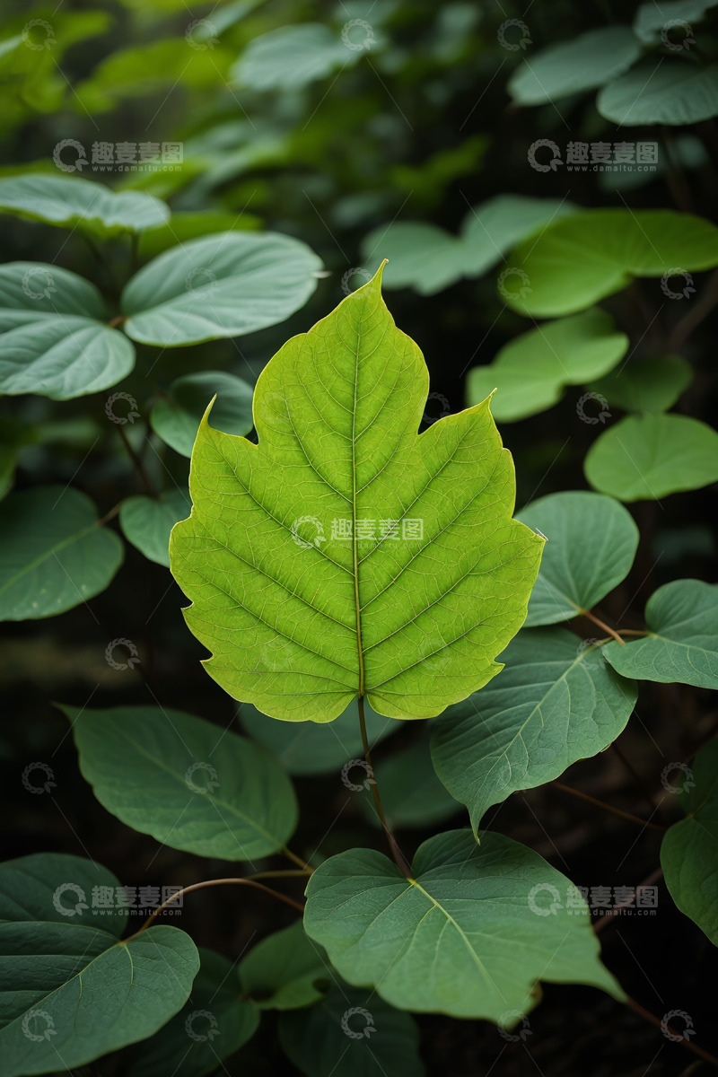 高清大图下载【趣麦麦图】特写绿色植物叶片