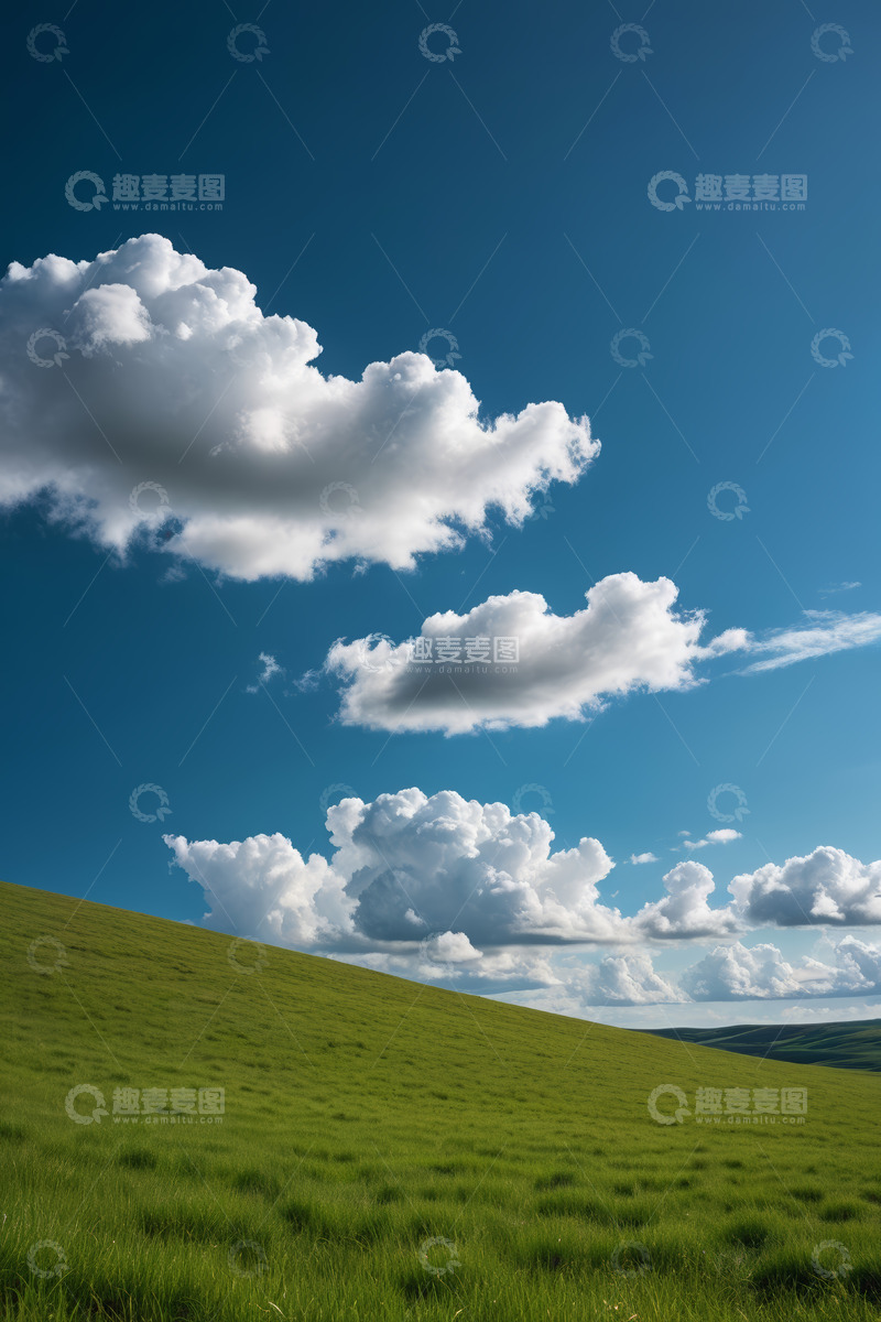 高清大图下载【趣麦麦图】蓝天绿地自然风光