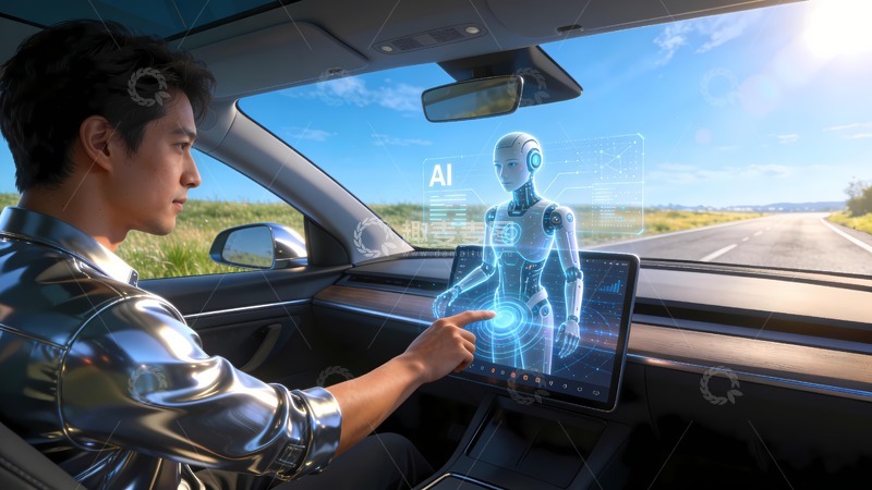 高清大图下载【趣麦麦图】汽车人工智能ai