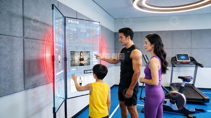 高清大图下载【趣麦麦图】健身馆ai人工智能