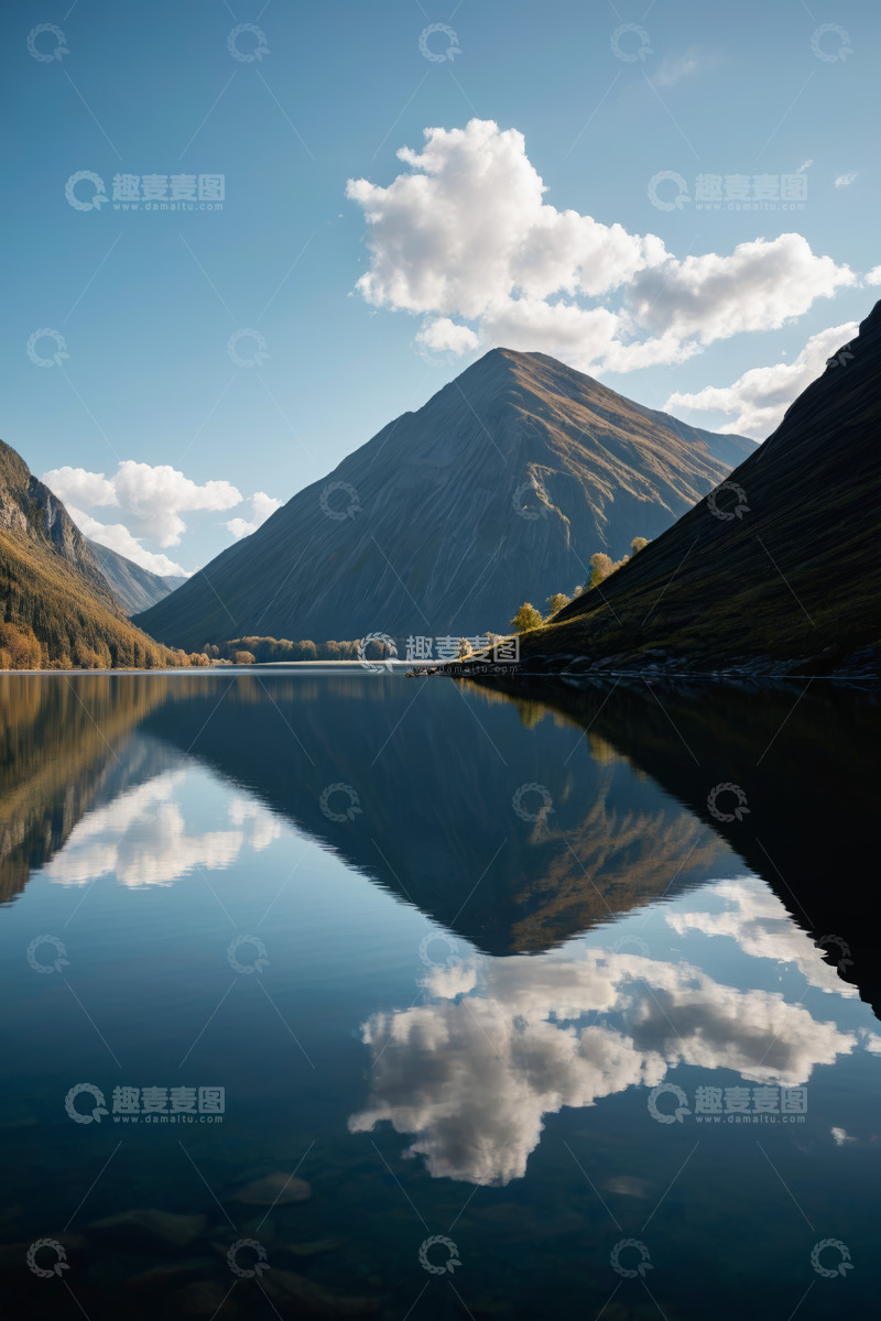 高清大图下载【趣麦麦图】山水相依的自然风光