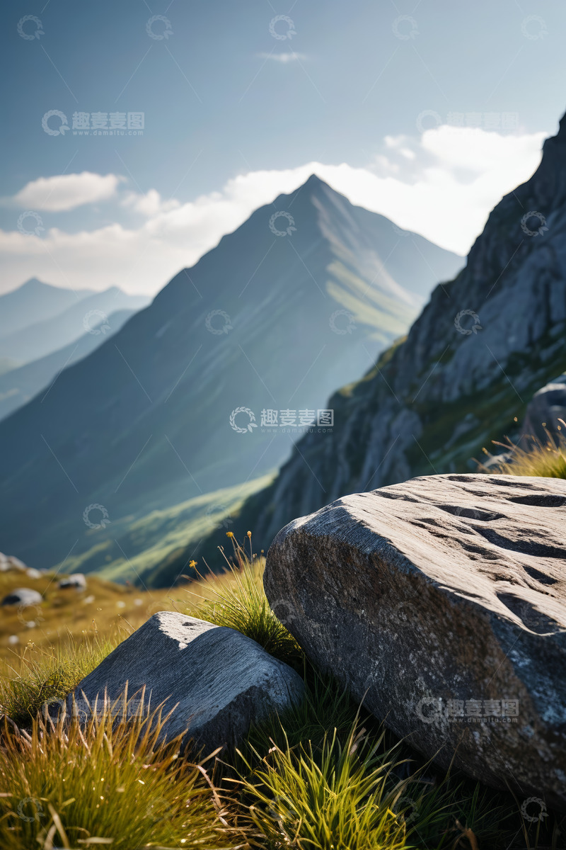 高清大图下载【趣麦麦图】山间草石自然风光