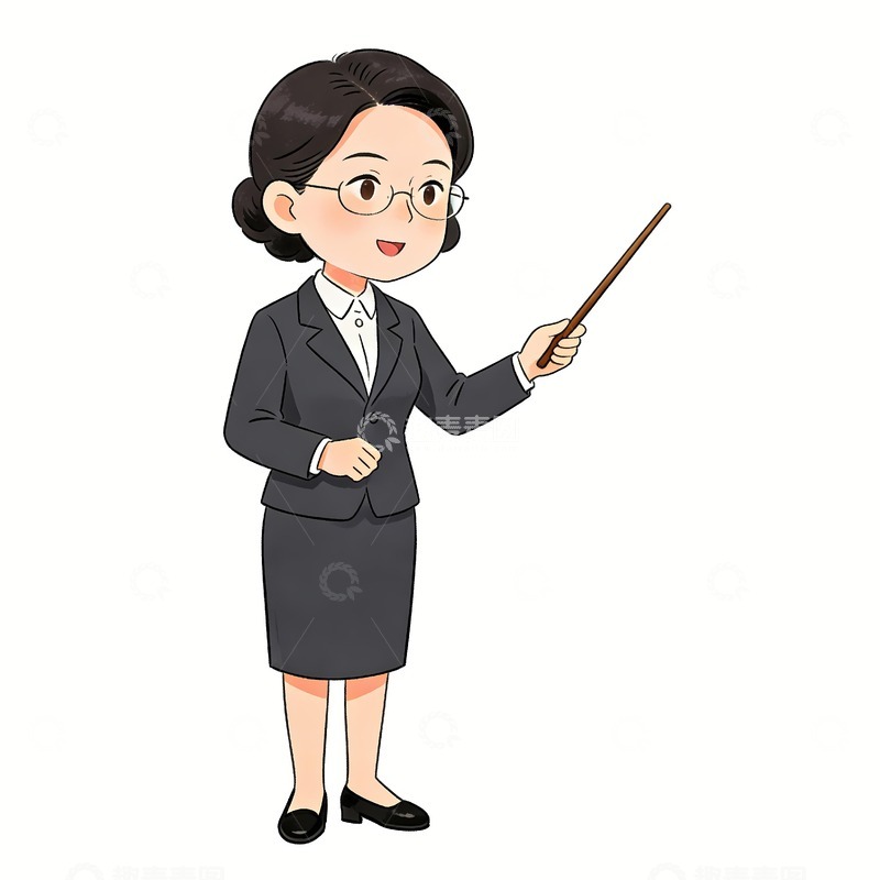 高清大图下载【趣麦麦图】一位老师正在讲课