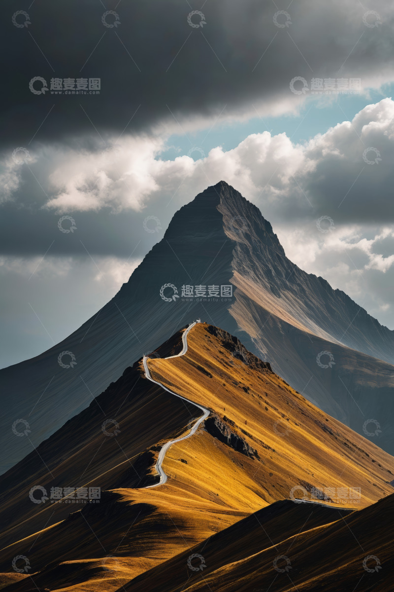 高清大图下载【趣麦麦图】山间蜿蜒公路自然风光