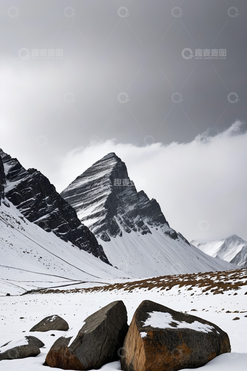 高清大图下载【趣麦麦图】雪山自然景观