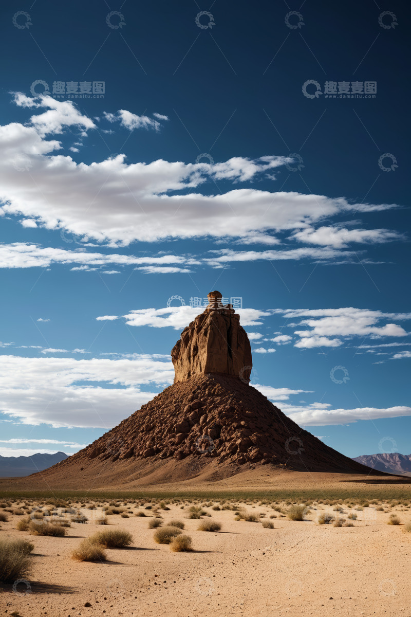 高清大图下载【趣麦麦图】沙漠中的岩石景观