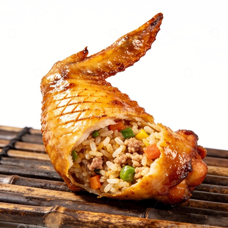 高清大图下载【趣麦麦图】一个鸡翅包饭