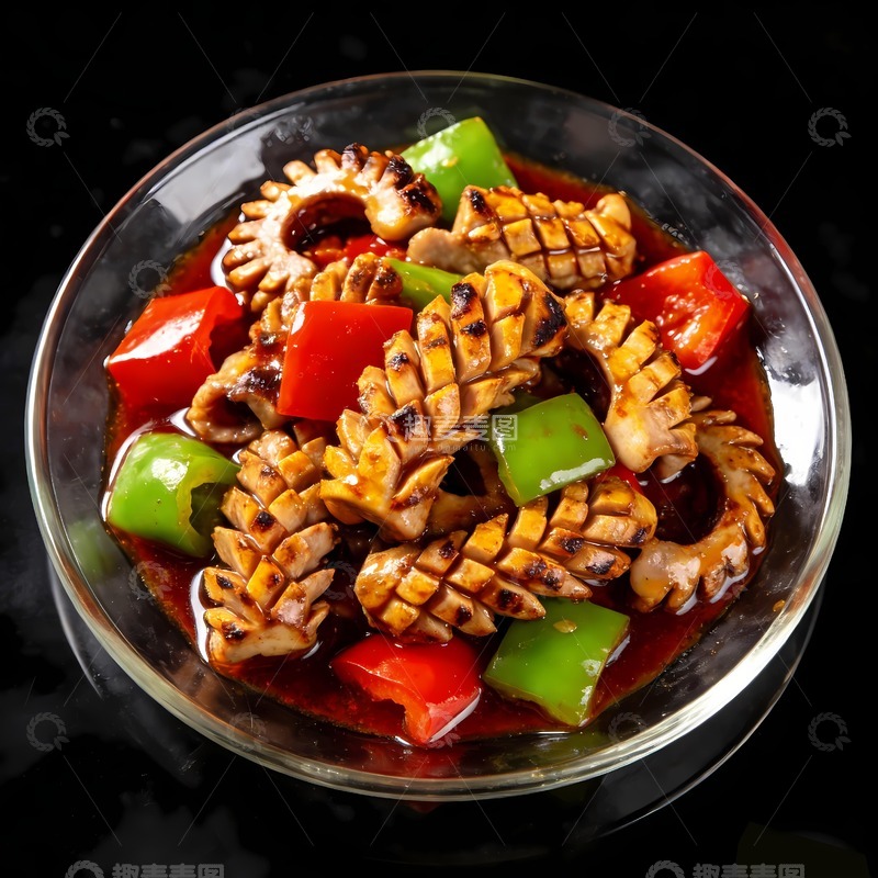 高清大图下载【趣麦麦图】一盘爆炒腰画摄影