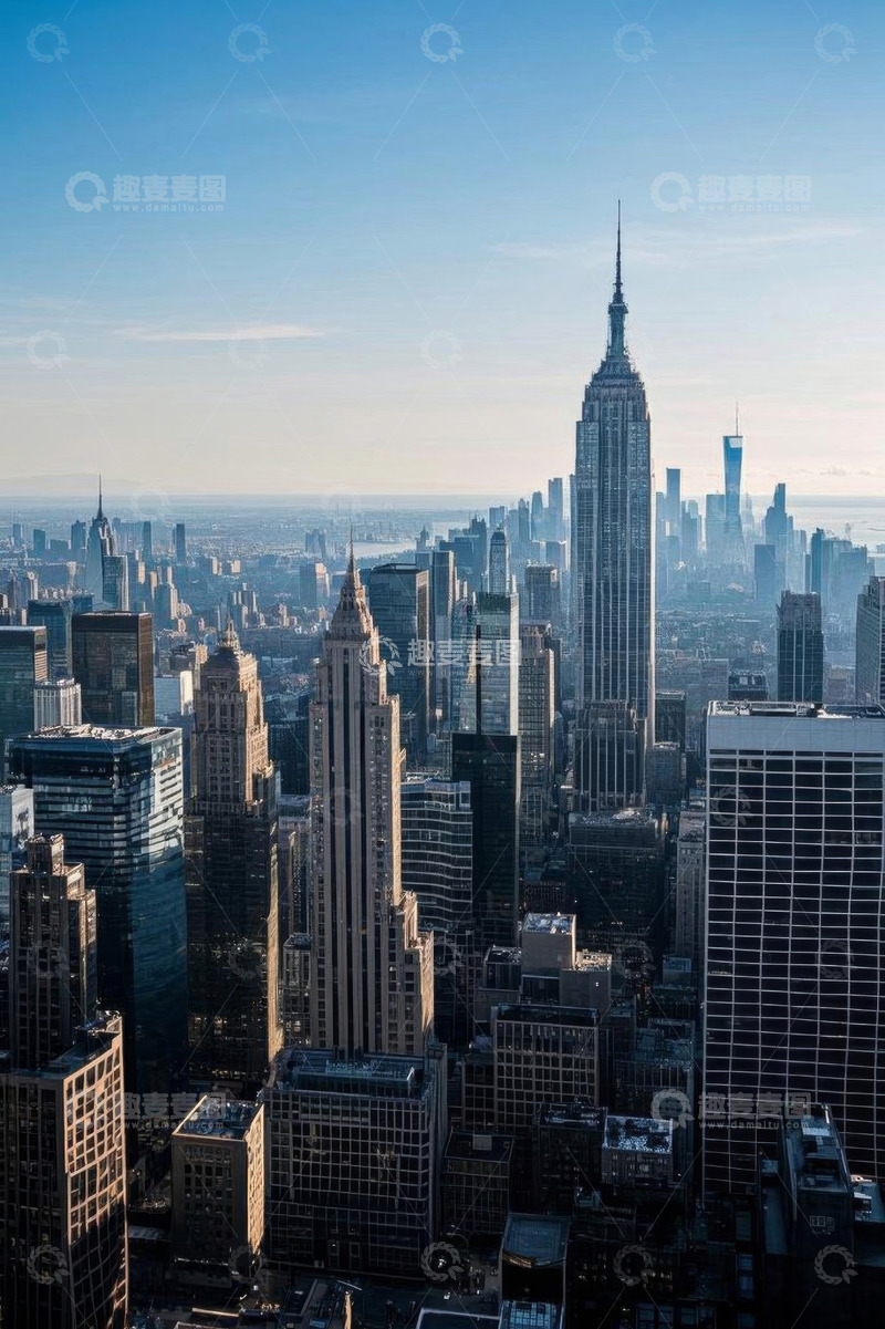 高清大图下载【趣麦麦图】纽约城市高楼全景