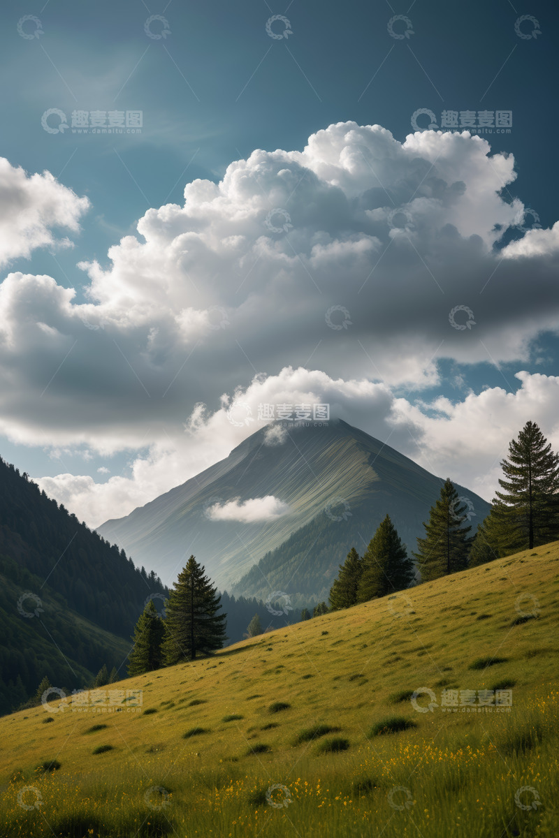 高清大图下载【趣麦麦图】高山草甸自然风光