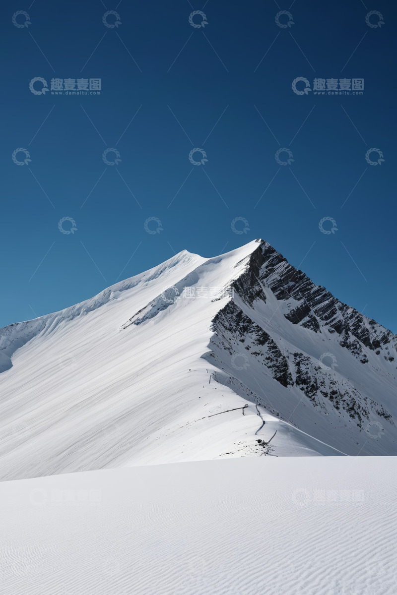 高清大图下载【趣麦麦图】雪山全景