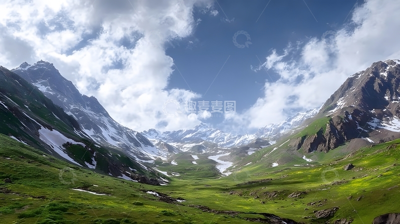 高清大图下载【趣麦麦图】山谷风光壮丽景色