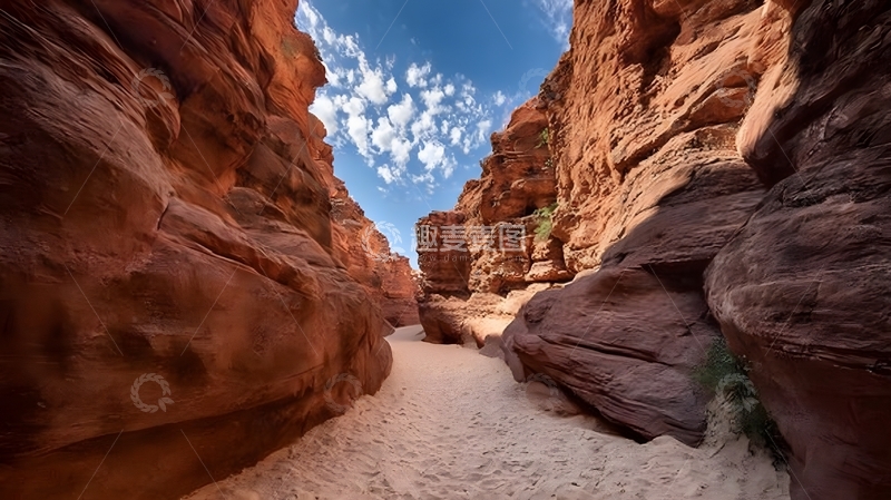 高清大图下载【趣麦麦图】峡谷风光岩石峭壁沙漠地貌
