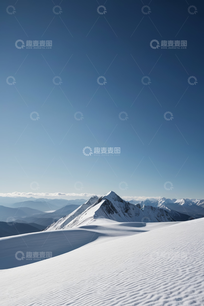 高清大图下载【趣麦麦图】雪山自然风光远景