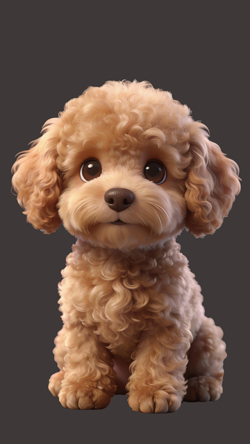 真实质感泰迪犬1