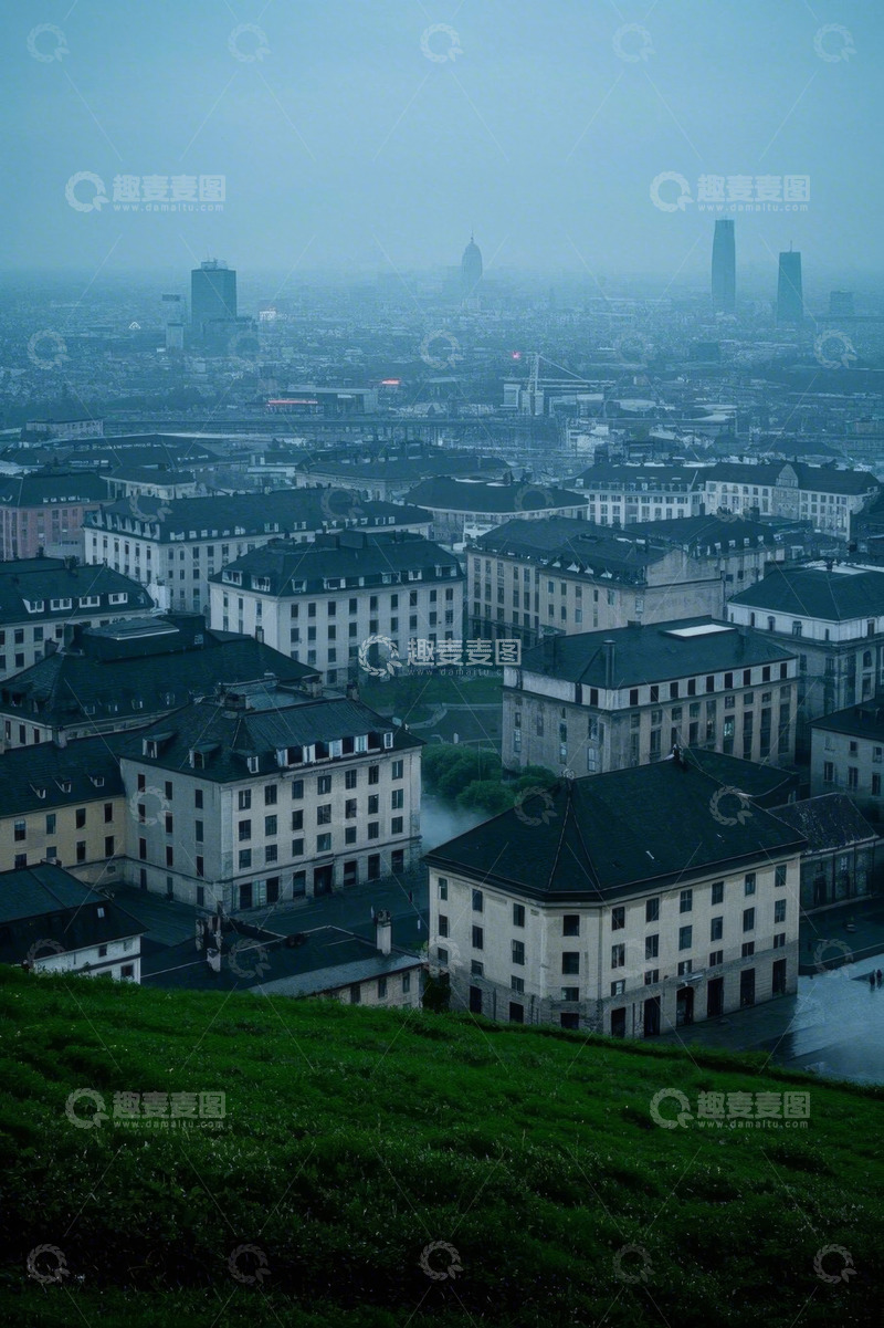 高清大图下载【趣麦麦图】城市建筑远景全景