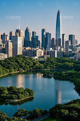 深圳城市风光与湖畔景致