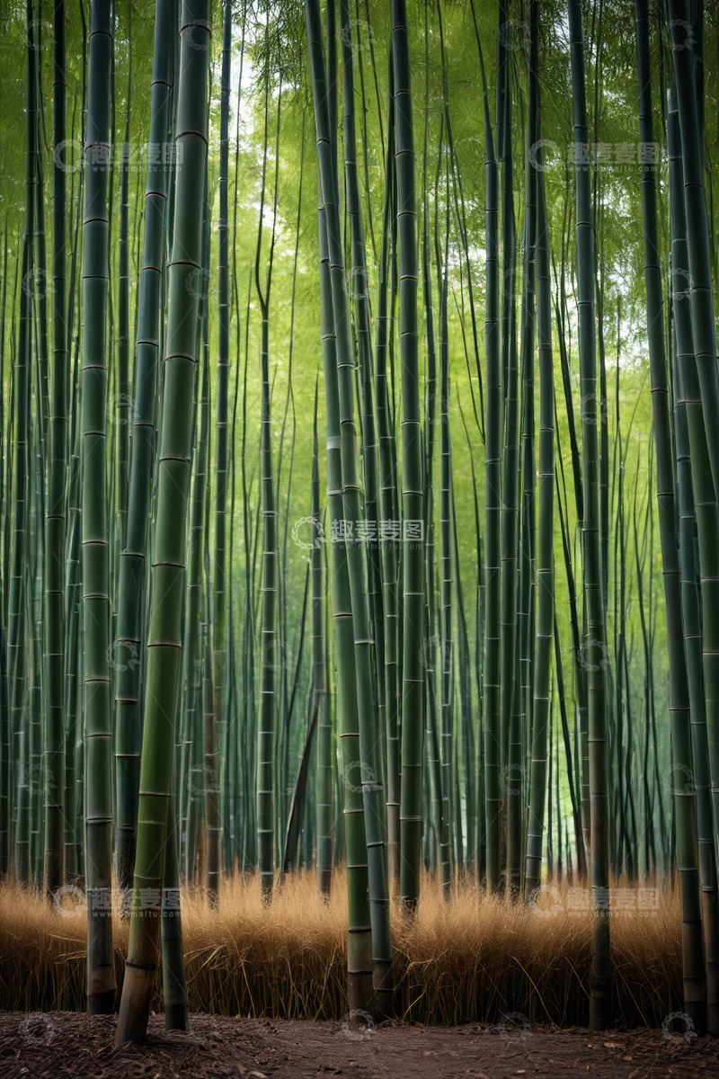 高清大图下载【趣麦麦图】茂密竹林自然景观
