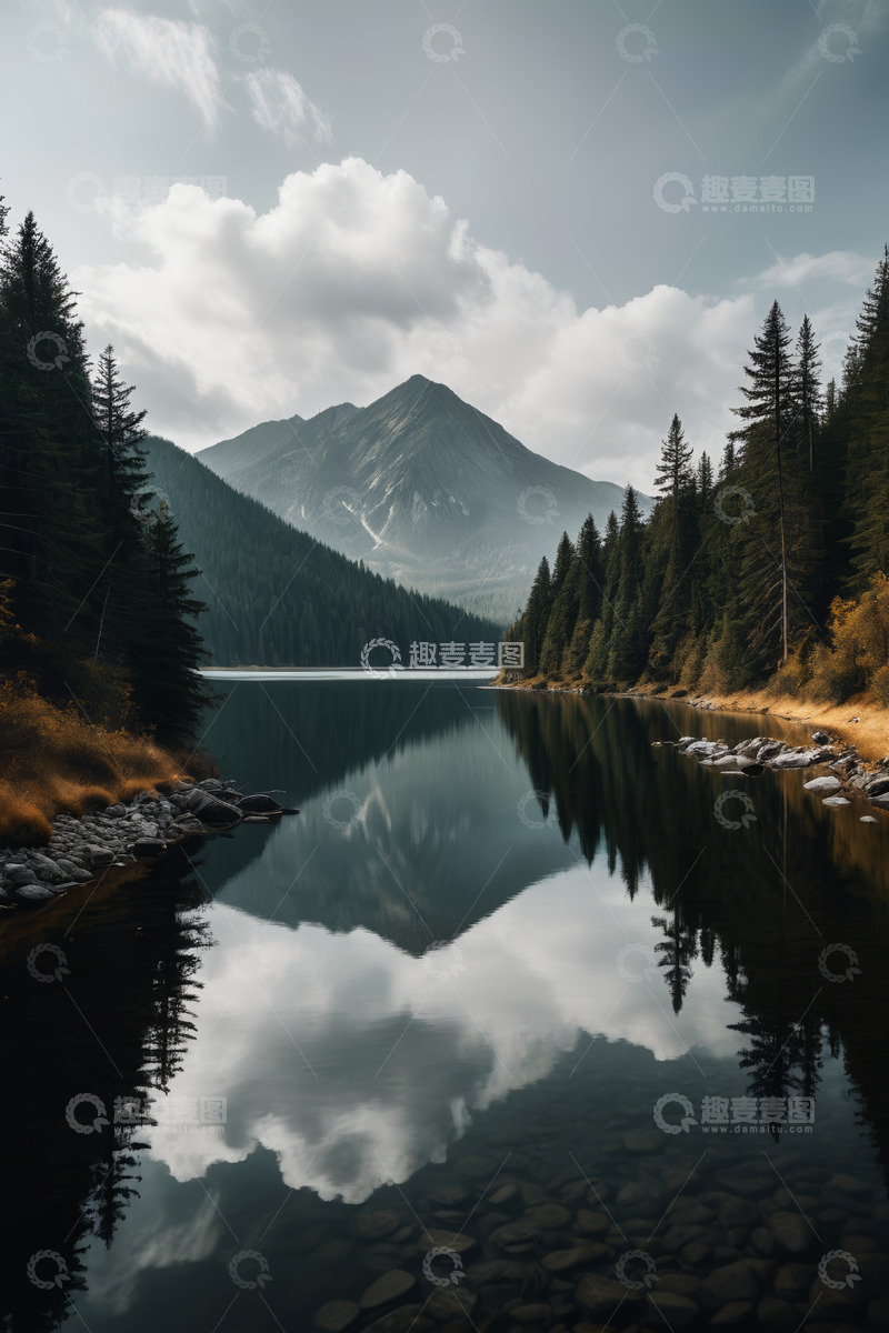 高清大图下载【趣麦麦图】山林湖泊自然风光