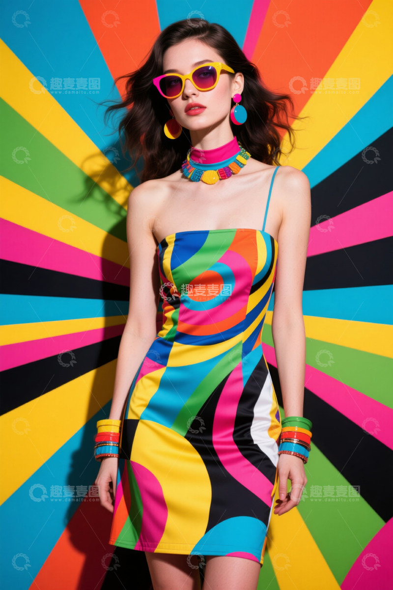 高清大图下载【趣麦麦图】时尚女性多彩服饰写真