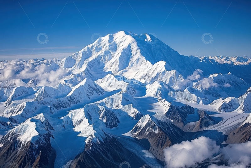 高清大图下载【趣麦麦图】远处高山雪山自然美景