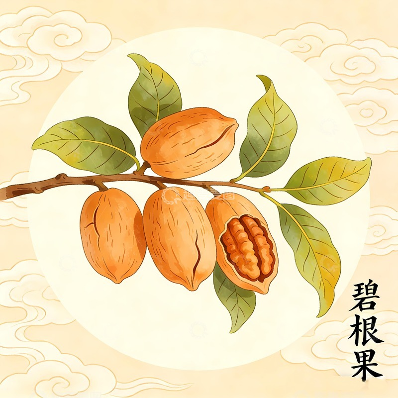 高清大图下载【趣麦麦图】碧根果山核桃